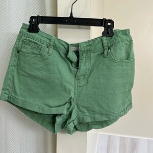 Green shorts